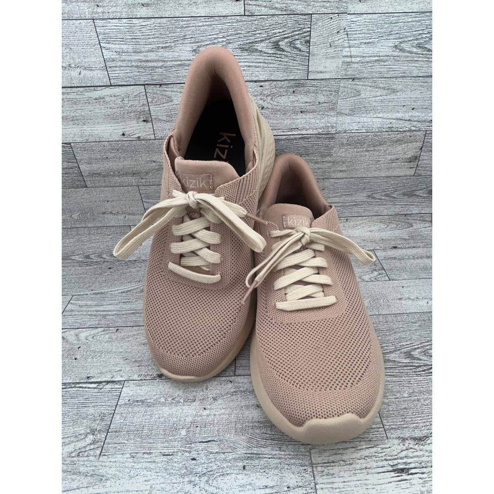 Kizik Lima Hands-Free Sneakers Womens 7.5 Mens 6 Dusty Rose Mauve Knit A3FC